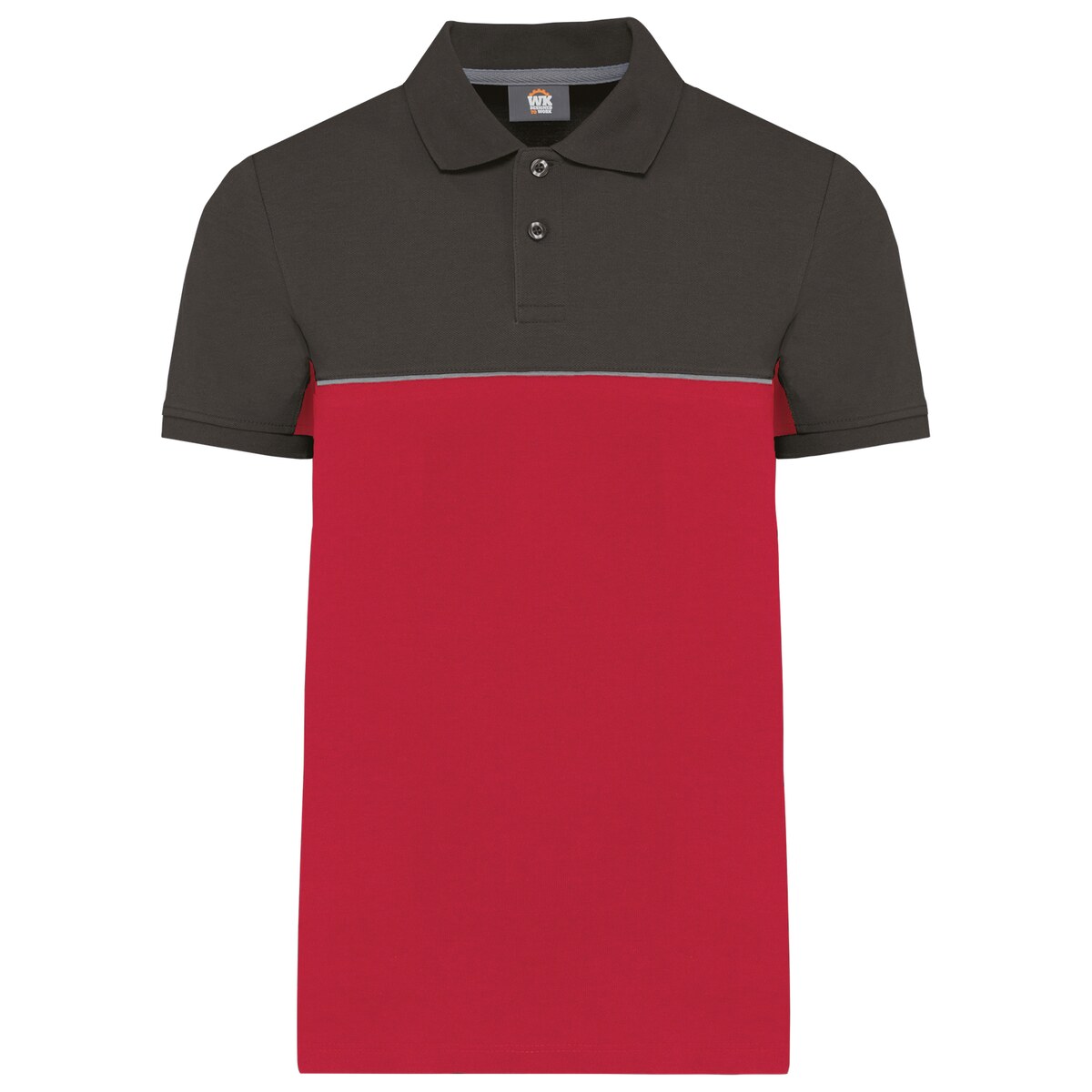 Unisex eco-friendly two-tone short sleeve polo shirt Designed To Work WK210