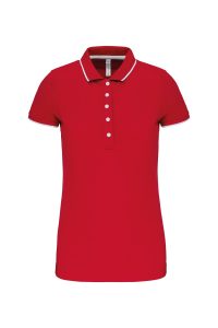 Polo in maglia piqué da donna a maniche corte Kariban KA252