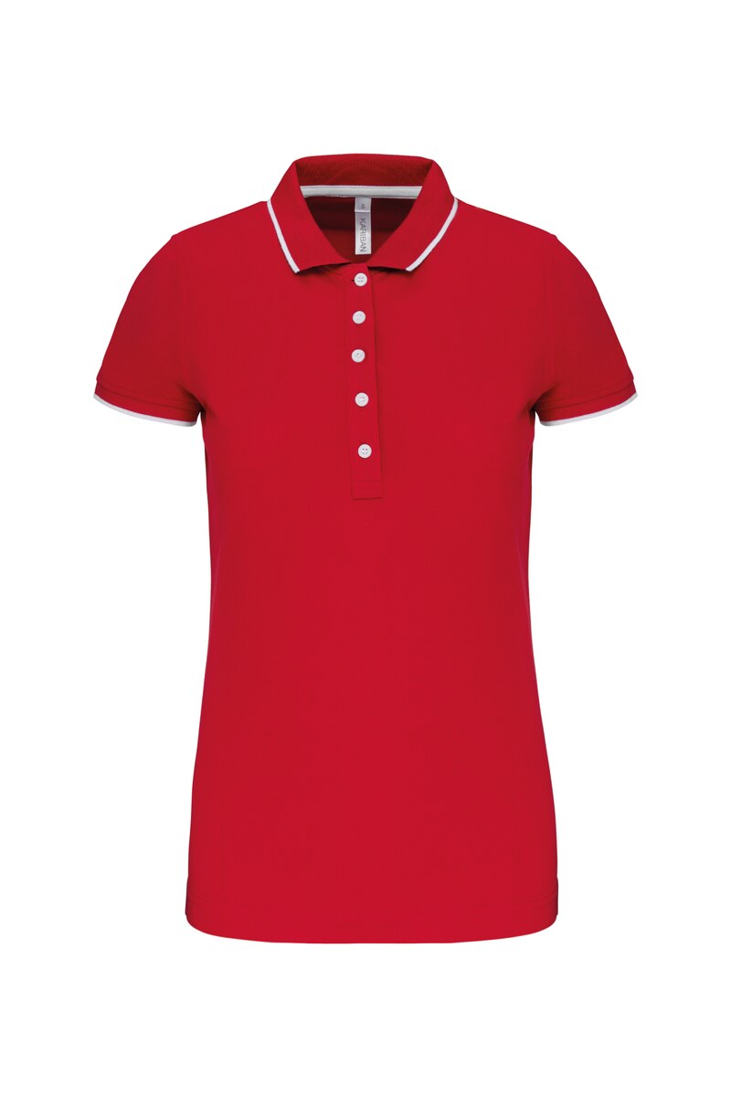 Ladies' short-sleeved piqué knit polo shirt Kariban KA252