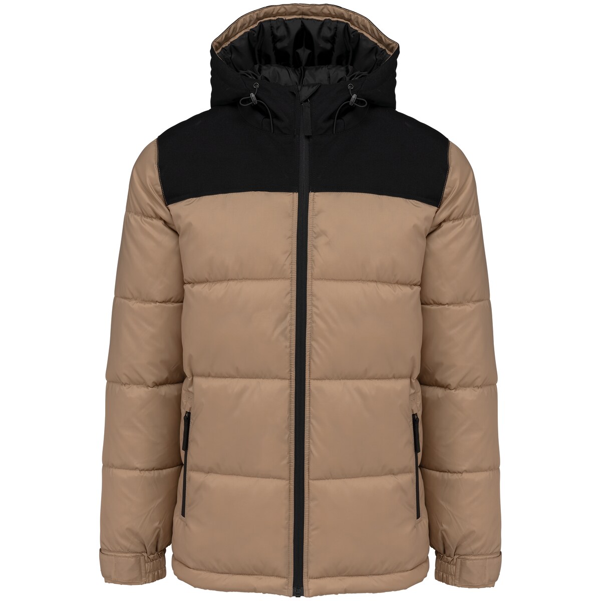 Unisex bi-tone padded jacket with hood Kariban KA6163