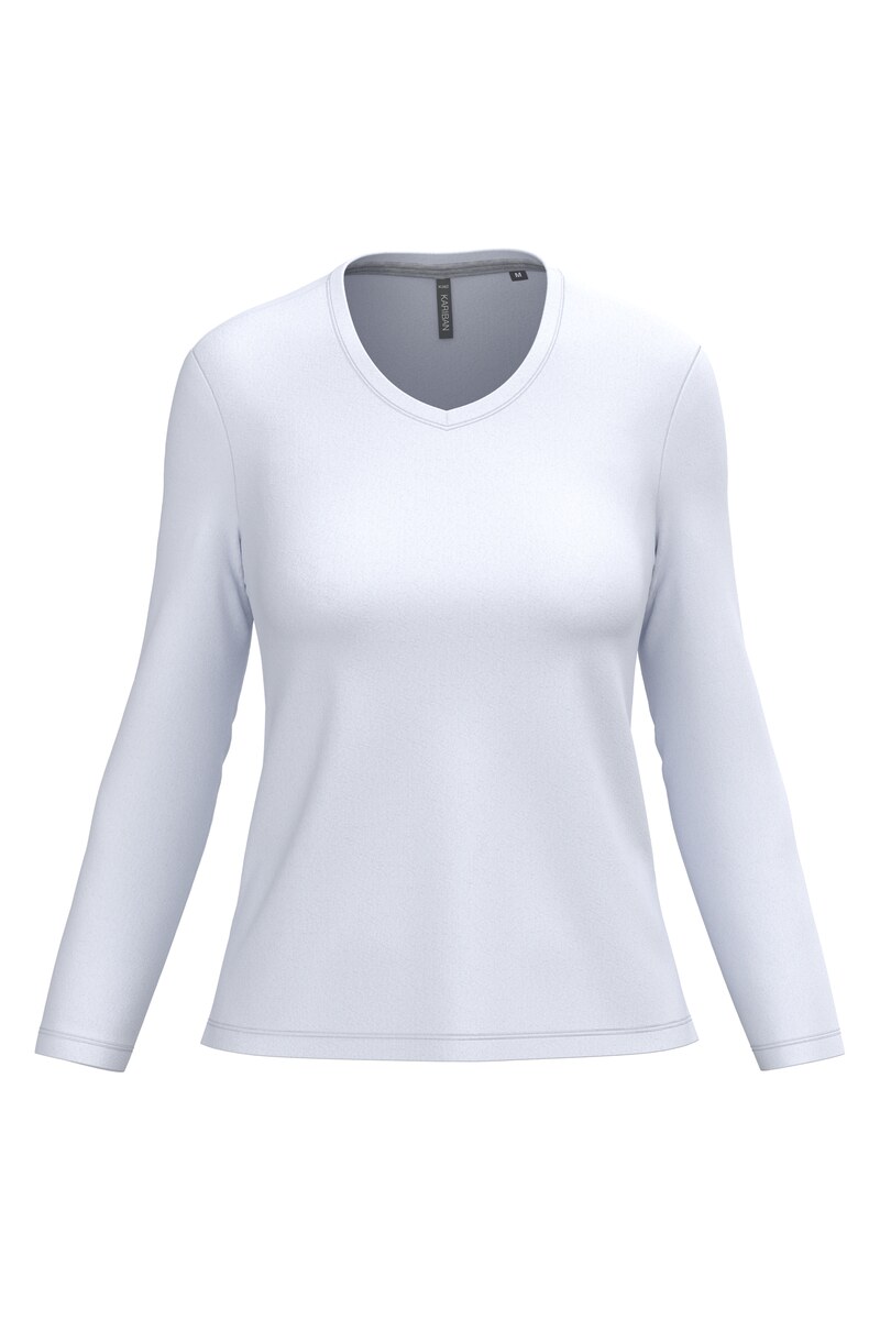 Ladies' long-sleeved V-neck t-shirt Kariban KA382