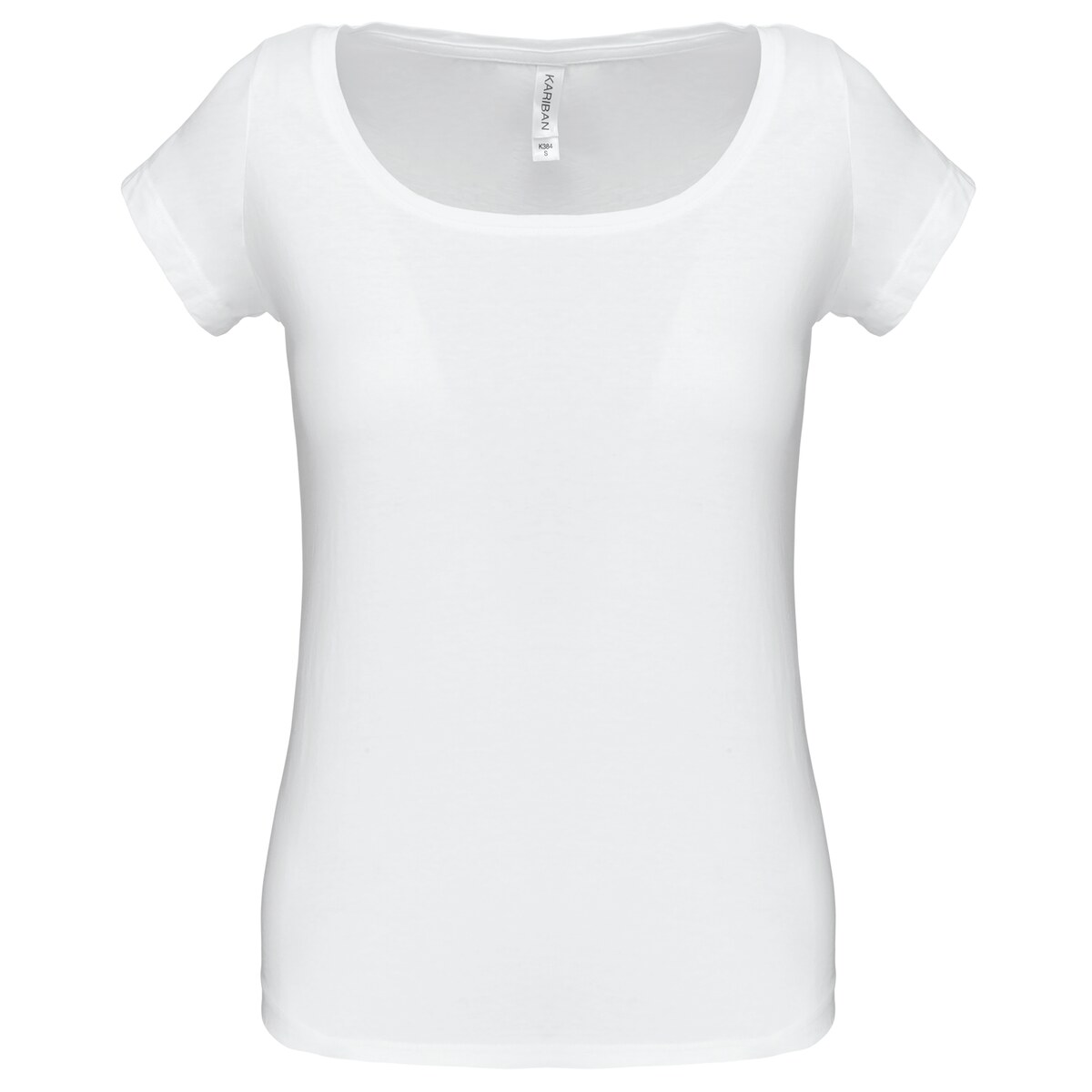 Ladies' boat neck short-sleeved t-shirt Kariban KA384
