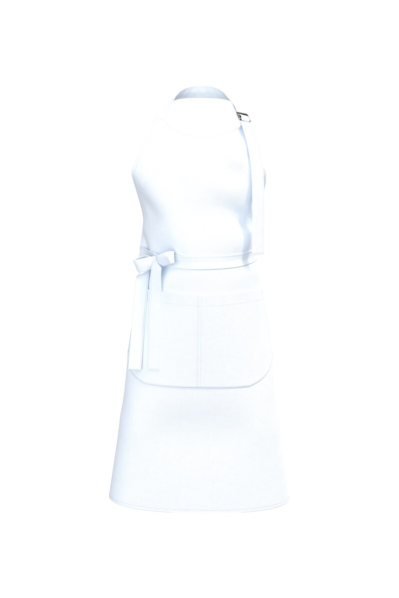 Apron with pocket in organic cotton Kariban KA8007