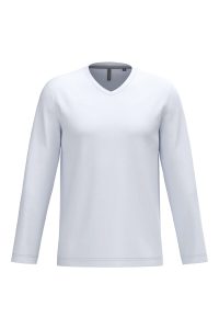 Men’s long-sleeved V-neck t-shirt Kariban KA358