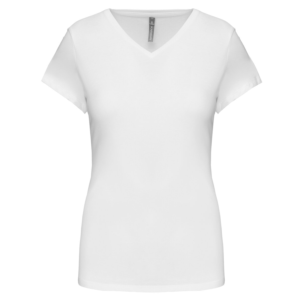 Ladies' short-sleeved V-neck t-shirt Kariban KA3015