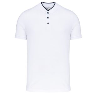 Men’s short sleeve polo shirt with mandarin collar Kariban KA223