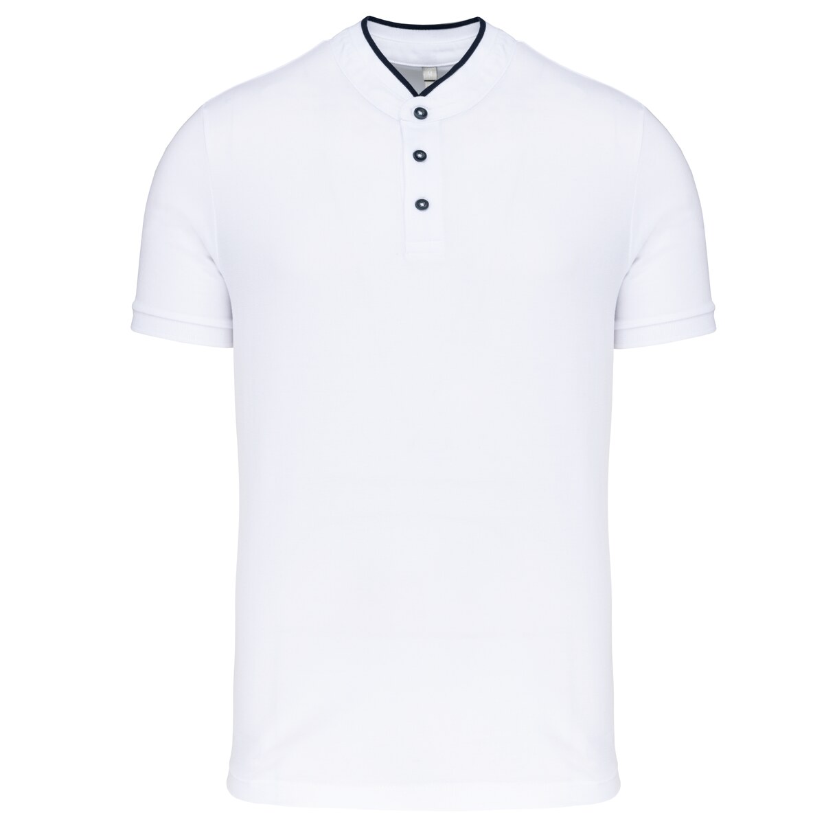 Men's short sleeve polo shirt with mandarin collar Kariban KA223