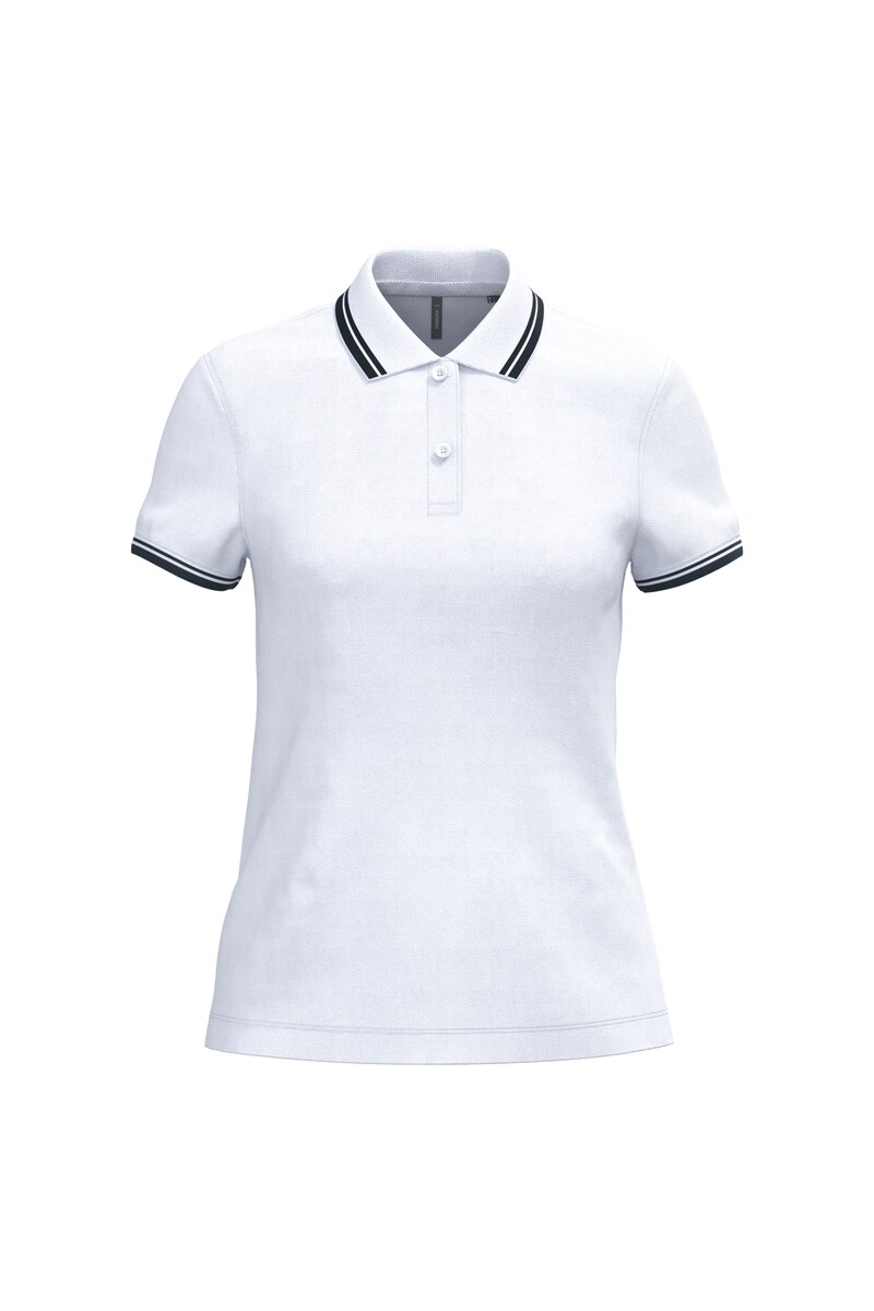 Ladies' short-sleeved polo shirt with contrasting piping Kariban KA273