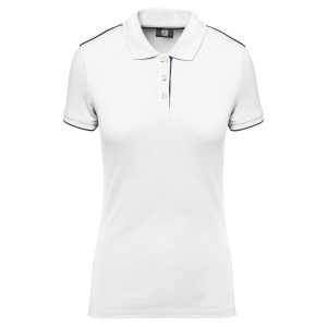 Ladies’ short-sleeved contrasting Daytoday polo shirt Designed To Work WK271