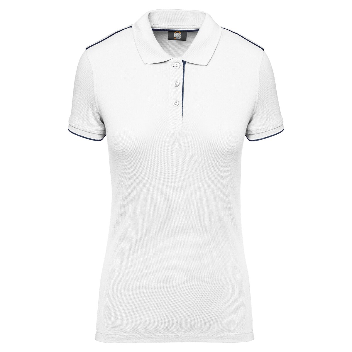 Ladies' short-sleeved contrasting Daytoday polo shirt Designed To Work WK271
