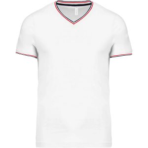 Men’s piqué knit V-neck T-shirt Kariban KA374