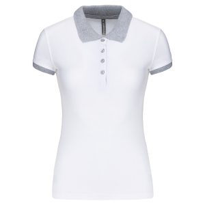 Ladies’ two-tone piqué polo shirt Kariban KA259