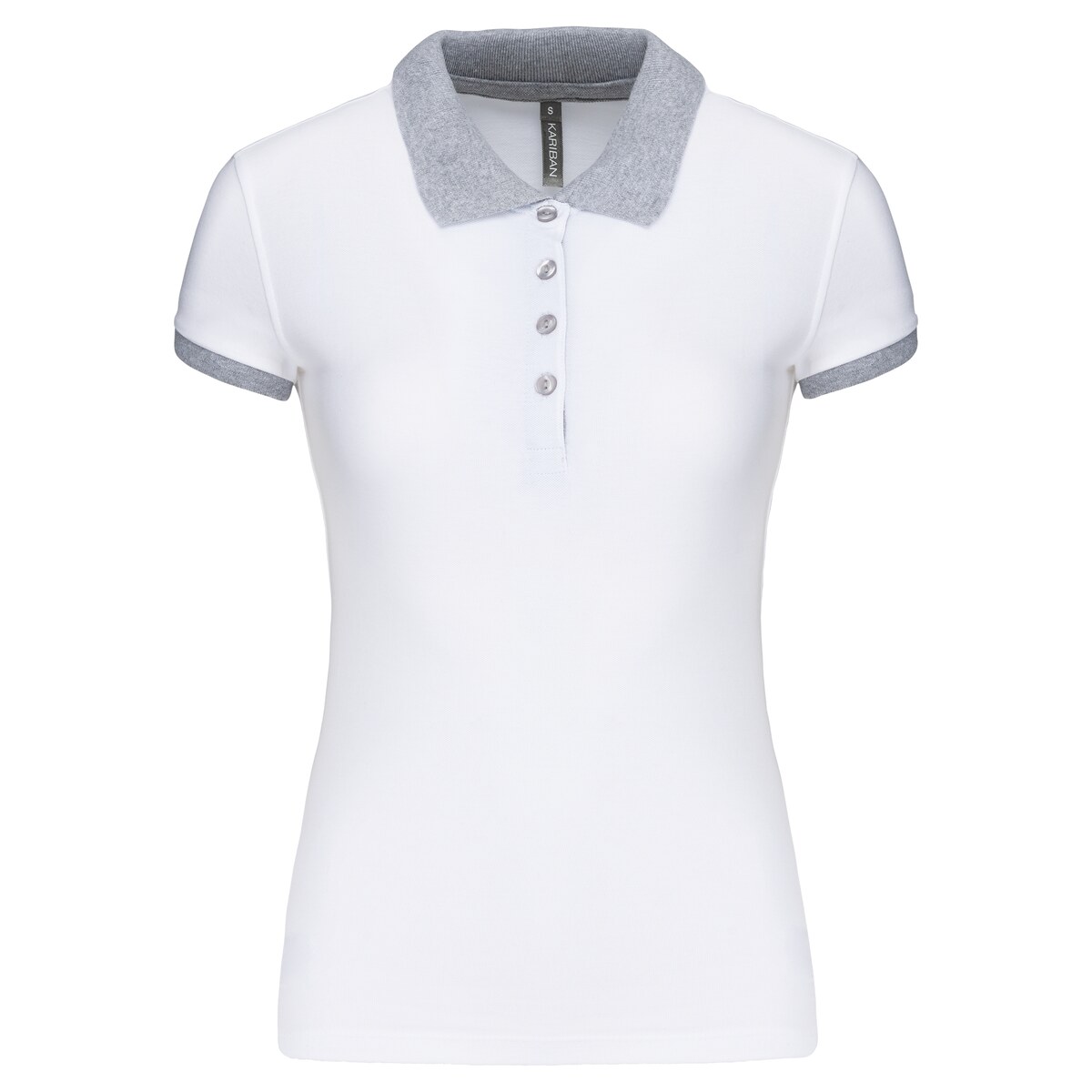 Ladies' two-tone piqué polo shirt Kariban KA259