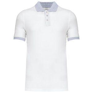 Men’s two-tone piqué polo shirt Kariban KA258
