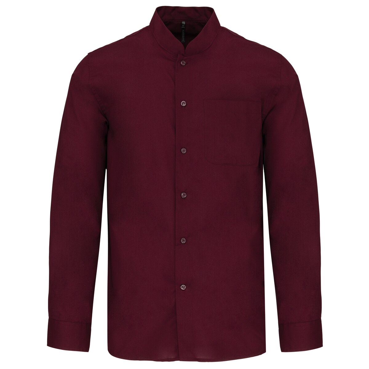 Men's long-sleeved mandarin collar shirt Kariban KA515