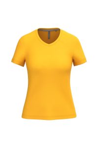 Ladies’ short-sleeved V-neck t-shirt Kariban KA381