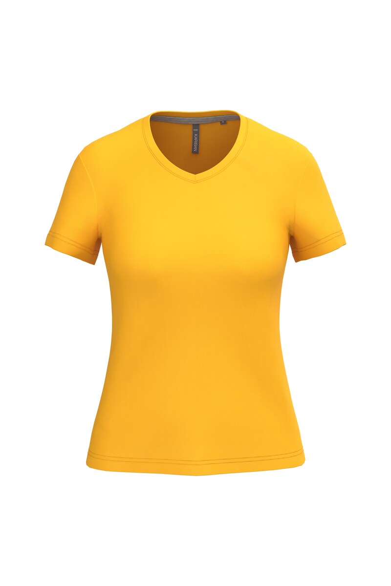 Ladies' short-sleeved V-neck t-shirt Kariban KA381