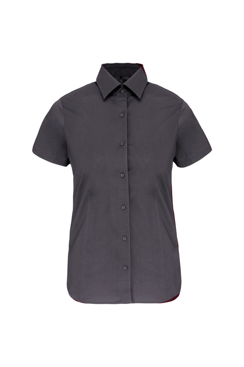 Ladies' short-sleeved cotton/elastane shirt Kariban KA532