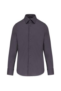 Camicia da uomo aderente a maniche lunghe senza stiro Kariban KA522
