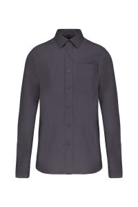 Camicia in popeline di cotone da uomo a maniche lunghe Kariban KA541