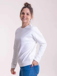 Women’s sweatshirt with set-in sleeves Cotton & Art CA01466