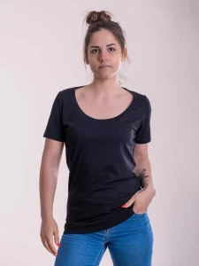 Women’s round-neck T-shirt Cotton & Art CAMP001