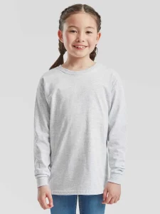T-shirt Valueweight a maniche lunghe per bambini Fruit of the Loom FR610070