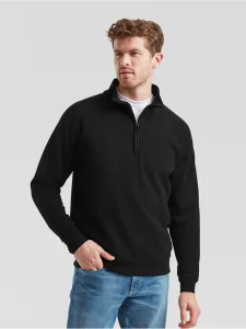 Pulover z ovratnikom na zadrgo Classic Fruit of the Loom FR621140
