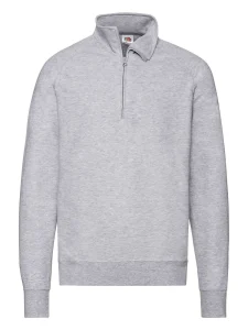 Lahek pulover z ovratnikom na zadrgo Fruit of the Loom FR621580