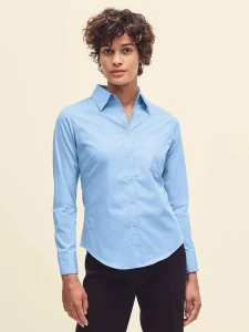 Ladies’ poplin shirt long sleeve Fruit of the Loom FR650120