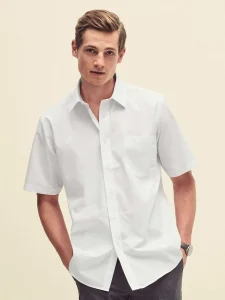 Poplin shirt short sleeve Fruit of the Loom FR651160