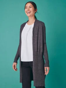 Ladies’ longline open cardigan Henbury HEH719