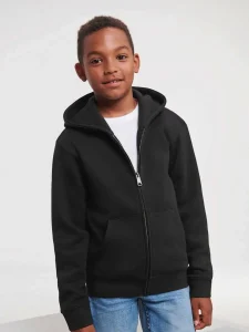 Felpa con cappuccio e zip Authentic per bambini Russell JE266B