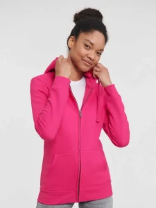 Felpa con cappuccio e zip Authentic da donna Russell JE266F
