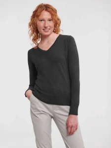 Maglione donna scollo a V Russell JE710F