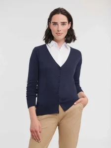 Cardigan in maglia con scollo a V da donna Russell JE715F