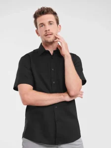 Camicia Oxford da uomo a manica corta sartoriale Russell JE923M