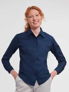 Ladies’ long sleeve easy care Oxford shirt Russell JE932F
