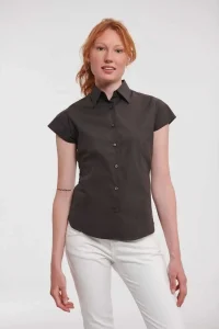 Ladies’ short sleeve easy care fitted shirt Russell JE947F