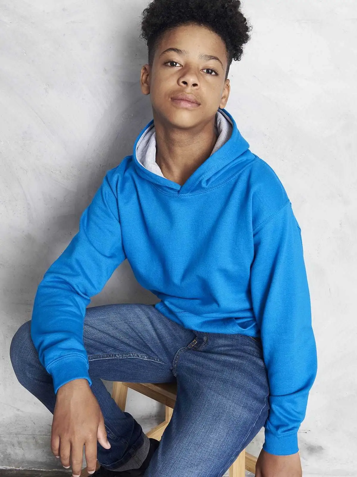 Kids Varsity hoodie Just Hoods AWJH003J