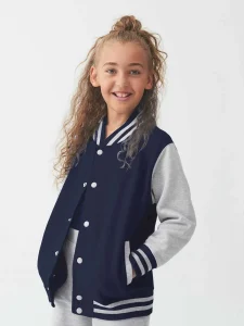 Kids Varsity jacket Just Hoods AWJH043J