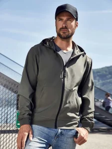 Giacca softshell con cappuccio da uomo Daiber JN1146