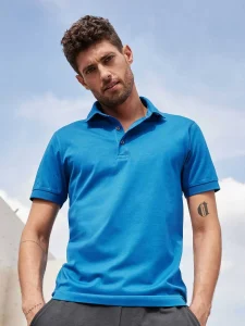 Polo mercerizzata slim fit da uomo Daiber JN1302
