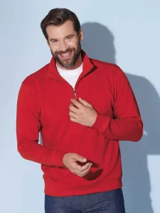 Felpa girocollo con zip Daiber JN352