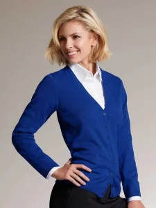 Cardigan con scollo a V da donna Daiber JN660