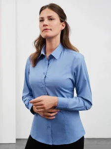 Ladies’ shirt longsleeve poplin Daiber JN677