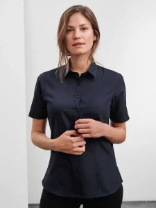 Ladies’ shirt short sleeve poplin Daiber JN679