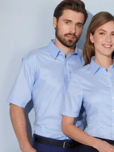 Men’s shirt short sleeve micro-twill Daiber JN684