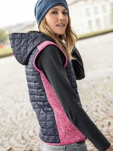 Ladies’ knitted hybrid vest Daiber JN767