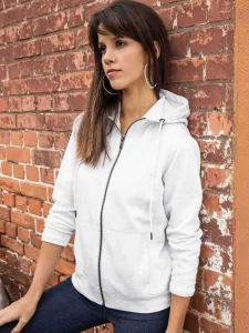 Felpa con cappuccio e zip da donna Daiber JN8025